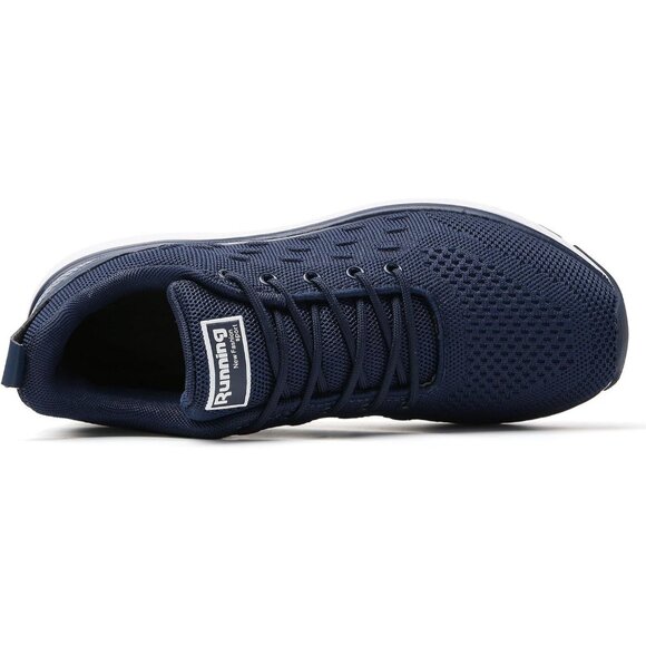 Sneakers Breathable Women Walking Shoes Slip on Trainers  Women\'s Blue White Running Walking Breathable Fabric Sneakers Athletic Shoes
